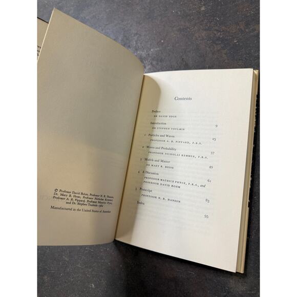 Quanta and Reality By Bohm Hesse HC/DJ Vintage 1962 Edition Metaphysical - Picture 5 of 7